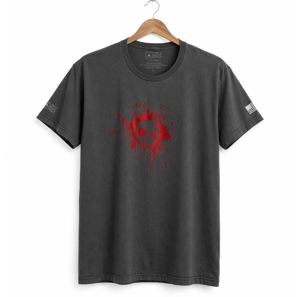 Triple Aught Design Mens Large Gray Skull Graphic T Shirt Tactical Gorpcore